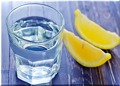 Lemon and water