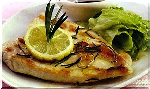 Chicken breast with rosemary