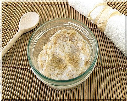 Sugar and milk scrub