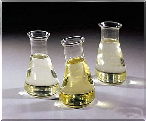 Glass containers with glycerin