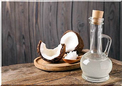 Natural coconut oil.