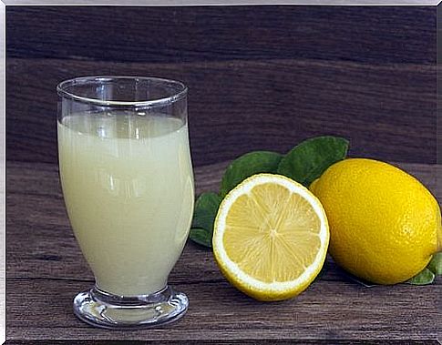 Drink lemon water