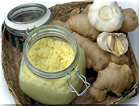 Natural remedy based on garlic and ginger