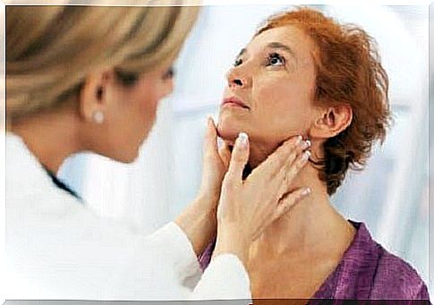 Woman with thyroid complications