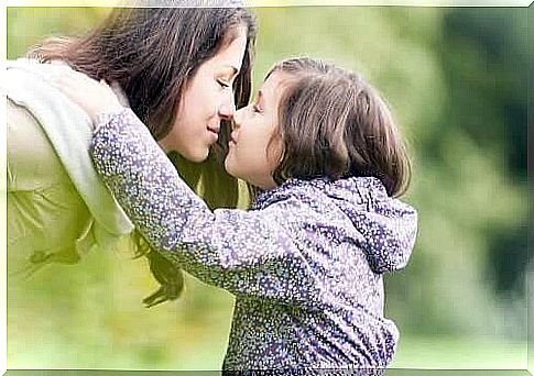 Affectionate mom and daughter to learn how to manage emotions