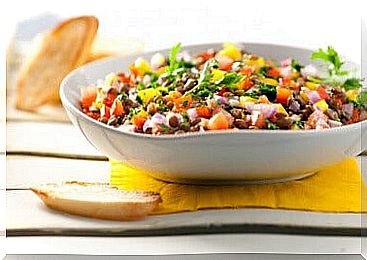 Lentils Salad.