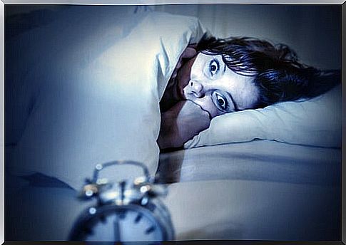 Woman suffering from insomnia